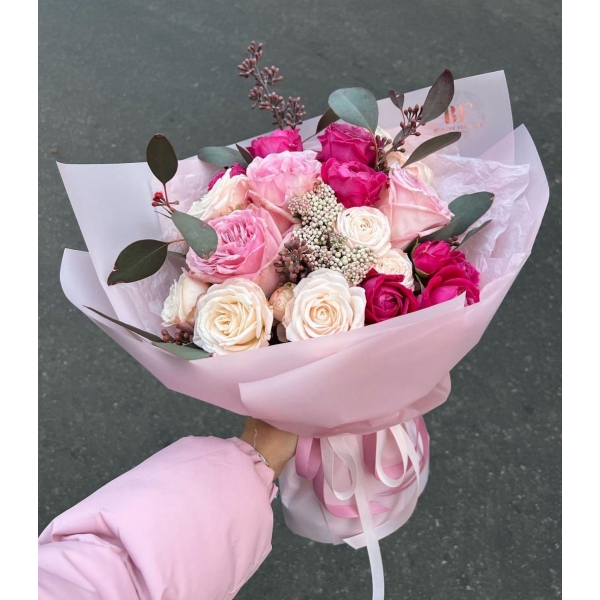 Buchet cu flori mixate (culori diferite)